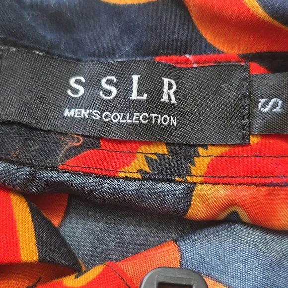 SSLR Halloween Pumpkin Print Men's Shirt - Picture 4 of 9